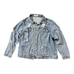 JustFab Blue Jean Jacket Classic Style